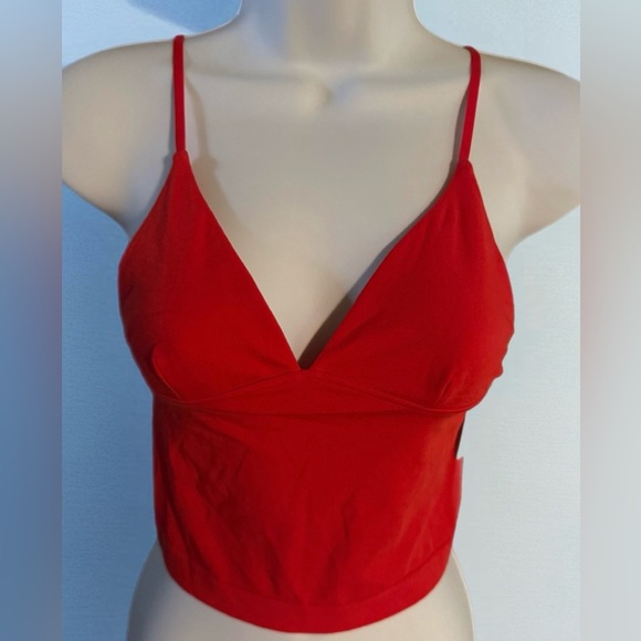 Free People Movement Sexy Camisole V-Neck in Firey Red  Size XS/S New with Tags - Picture 2 of 7